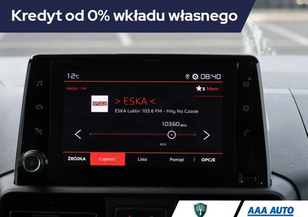 Citroen Berlingo cena 78000 przebieg: 43657, rok produkcji 2021 z Olszyna małe 232